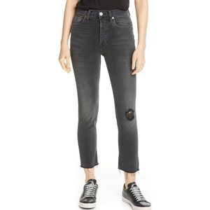 RE/DONE High Rise Ankle Jeans